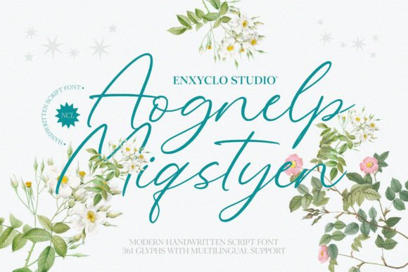 Aognelp Miqstyen: A Handwritten Script Font That Elevates Your Brand