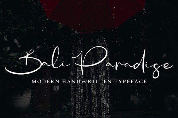 Bali Paradise: A Premium Script Font for Scroll-Stopping Campaigns