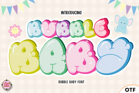 Bubble Baby: A Playful Display Typeface for Digital Charm