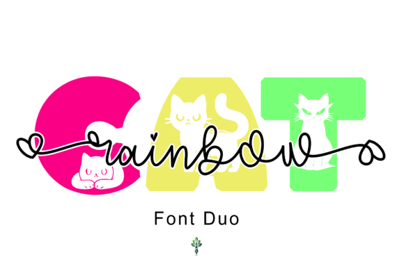 Cat Rainbow: A Playful Display Font for Handmade Creators