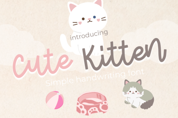 Cute Kitten: A Handwritten Script Font That Feels Human