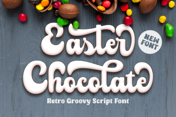 Easter Chocolate Font: A Warm, Handwritten Touch for Your Brand