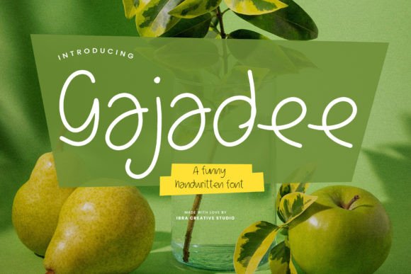 Gajadee: A Script Font That Earns Its Place