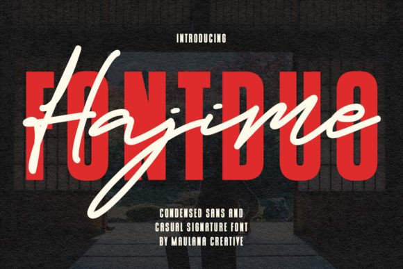 Hajime Font Duo: A Display Font That Cuts Through the Feed