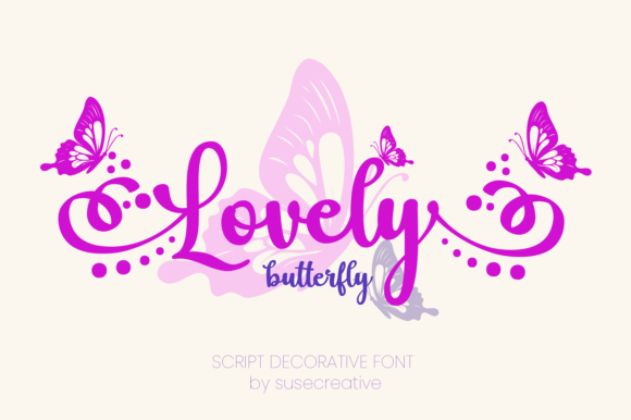 Lovely Butterfly: A Decorative Script Font That Makes Campaigns Feel Lighter