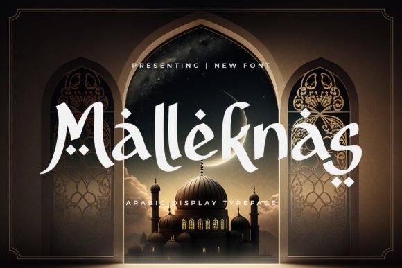 Malleknas: A Bold, Sculptural Display Font That Earns Its Space