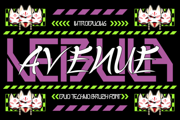 Nebula Avenue: A Display Font That Bridges Futurism and Hand-Drawn Warmth