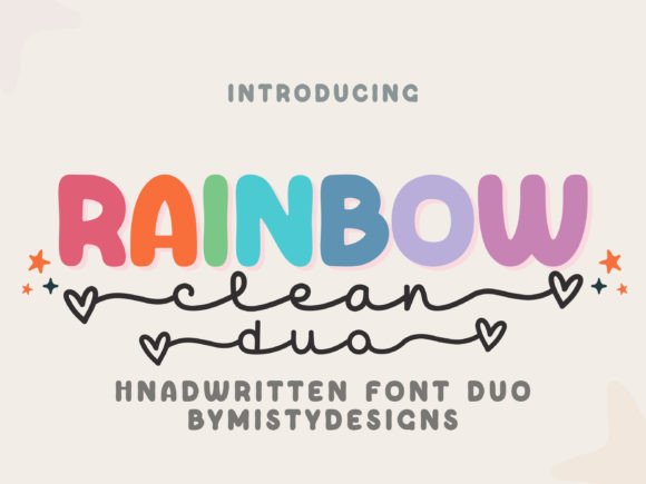 Rainbow Duo: A Playful Display Font for Scroll-Stopping Campaigns