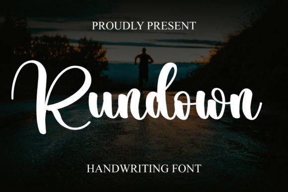 Rundown: A Handwritten Script Font for Elegant Craft Projects