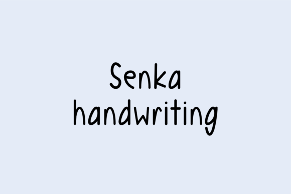 Senka Handwritten Font for Crafters & Sellers