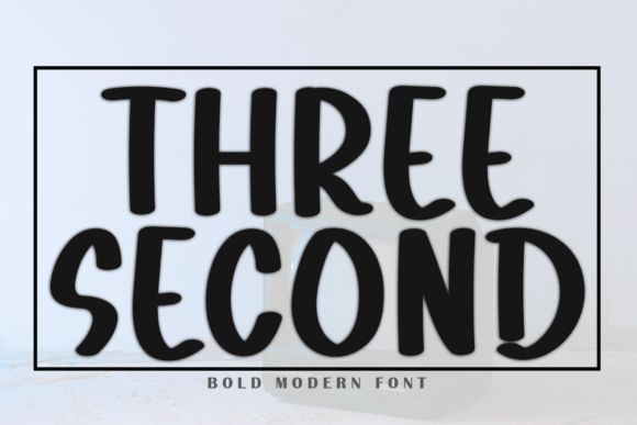 Three Second Font: Festive Charm for Handmade Labels & Cards