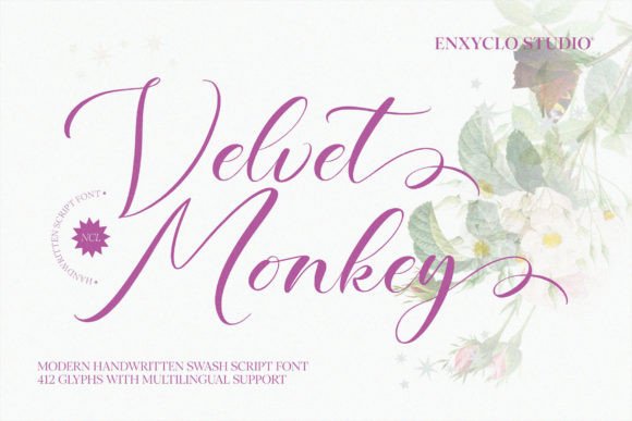 Velvet Monkey: A Signature Script Font That Cuts Through the Feed